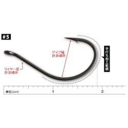 HAK VANFOOK DEVILE SINGLE HOOKS DS-21BLACK  #5