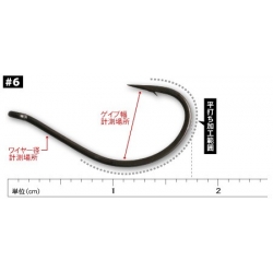 HAK VANFOOK DEVILE SINGLE HOOKS DS-21BLACK  #6